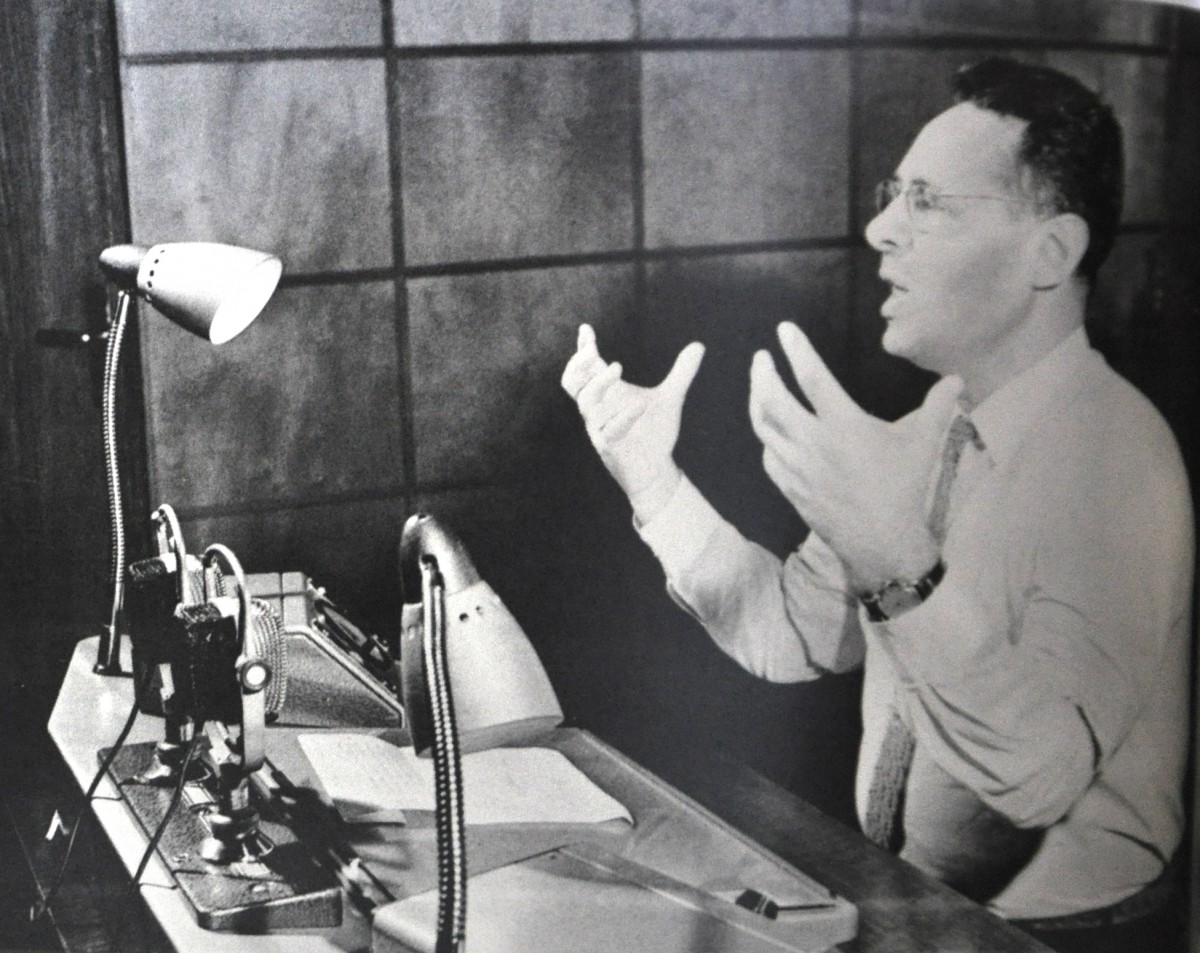 Ю.Б. Левитан передает сообщение ТАСС о полёте Юрия Гагарина, 12 апреля 1961
