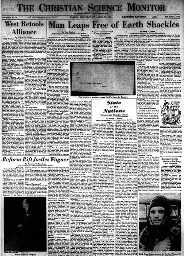 Христианская пресса о полёте Гагарина, 1961 год
